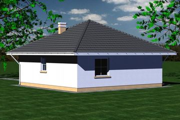  Projekt domu 107 (BBF1006) - projekt domu parterowego - Zdjęcie 4