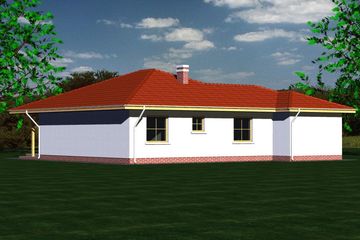  Projekt domu 109 (BBF1008) - projekt domu parterowego - Zdjęcie 3