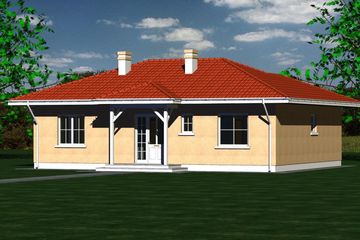  Projekt domu 110 (BBF1009) - projekt domu parterowego - Zdjęcie 4