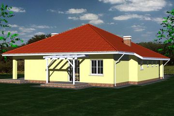  Projekt domu DOM 111 (BBF1010) - projekt domu parterowego - Zdjęcie 4