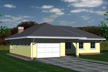  Projekt domu 112 (BBF1011) - projekt domu parterowego - Zdjęcie 4