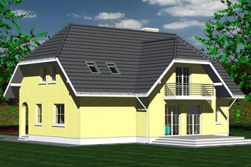  Projekt domu 219 (BBF1031) - projekt domu parterowego z poddaszem - Zdjęcie 3