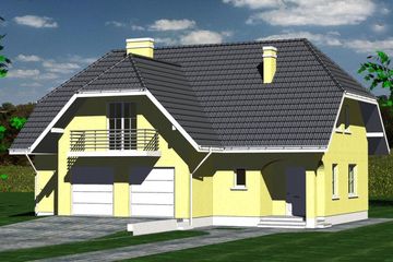  Projekt domu 219 (BBF1031) - projekt domu parterowego z poddaszem - Zdjęcie 4