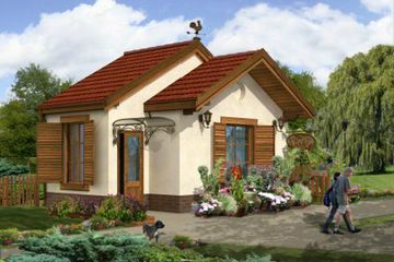  Projekt sklepu Kwiaciarnia U-02 (KRH1361) - projekt sklepu parterowego - Zdjęcie 1