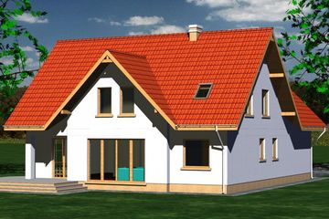  Projekt domu 225 (BBF1037) - projekt domu parterowego z poddaszem - Zdjęcie 3