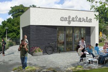  Projekt sklepu Punkt handlowy U-04 (KRH1364) - projekt sklepu parterowego - Zdjęcie 1