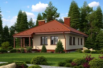  Projekt domu Teano Termo (KRH1393) - projekt domu parterowego - Zdjęcie 2