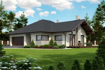  Projekt domu Leno IV Termo (KRH1394) - projekt domu parterowego - Zdjęcie 1