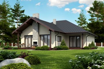  Projekt domu Leno IV Termo (KRH1394) - projekt domu parterowego - Zdjęcie 2