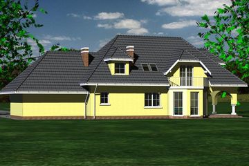  Projekt domu 234 (BBF1046) - projekt domu parterowego z poddaszem - Zdjęcie 3