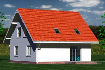  Projekt domu 237 (BBF1049) - projekt domu parterowego z poddaszem - Zdjęcie 3