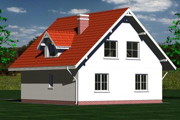  Projekt domu 237 (BBF1049) - projekt domu parterowego z poddaszem - Zdjęcie 4