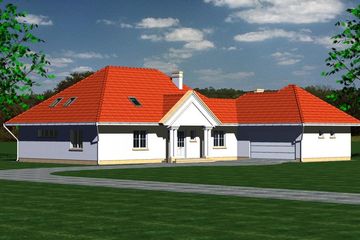  Projekt domu 240 (BBF1052) - projekt domu parterowego z poddaszem - Zdjęcie 3