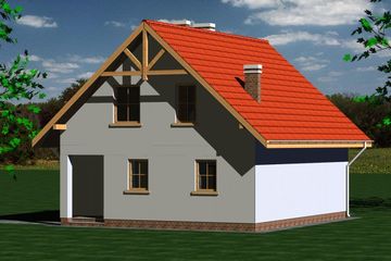  Projekt domu 247 (BBF1059) - projekt domu parterowego z poddaszem - Zdjęcie 3