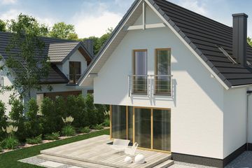  Projekt domu January 2 PS (WRW1243) - projekt domu parterowego z poddaszem - Zdjęcie 3