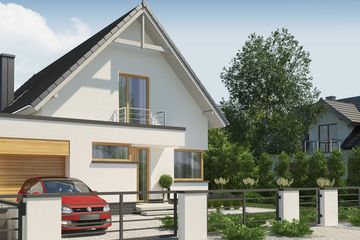  Projekt domu January 2 PS (WRW1243) - projekt domu parterowego z poddaszem - Zdjęcie 4