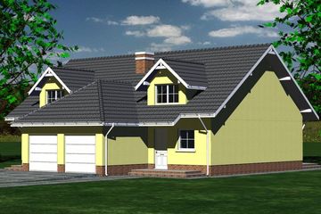  Projekt domu DOM 605 (BBF1081) - projekt domu parterowego z poddaszem - Zdjęcie 4