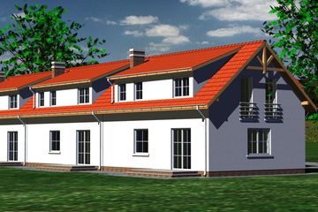  Projekt domu 703 (BBF1085) - projekt domu parterowego z poddaszem - Zdjęcie 3