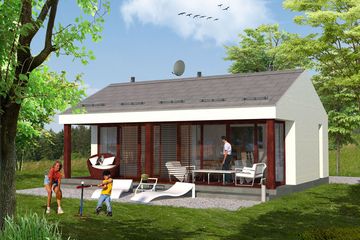  Projekt domu letniskowego MD-4 (KKA1006) - projekt domu letniskowego parterowego - Zdjęcie 1