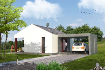  Projekt domu letniskowego MD-4 (KKA1006) - projekt domu letniskowego parterowego - Zdjęcie 3