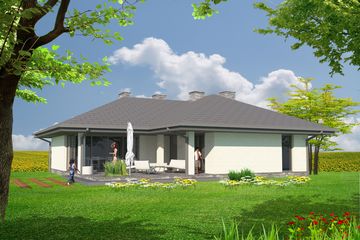  Projekt domu MD-10 (KKA1007) - projekt domu parterowego - Zdjęcie 2