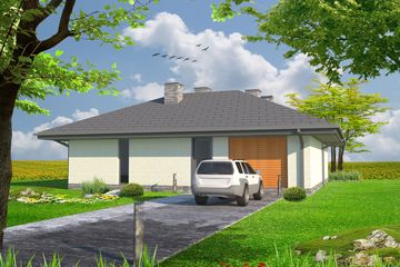  Projekt domu MD-10 (KKA1007) - projekt domu parterowego - Zdjęcie 4