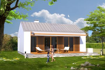  Projekt domu letniskowego MD-13 (KKA1011) - projekt domu letniskowego parterowego - Zdjęcie 2