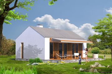  Projekt domu letniskowego MD-13 (KKA1011) - projekt domu letniskowego parterowego - Zdjęcie 3