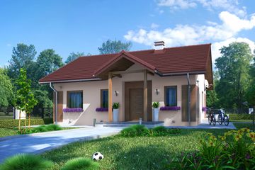  Projekt domu w Arkansas (KRN1073) - projekt domu parterowego - Zdjęcie 1