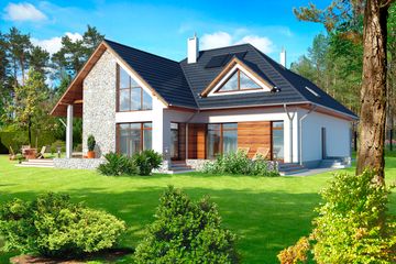  Projekt domu Avalon DCP206 (WOB1097) - projekt domu parterowego z poddaszem - Zdjęcie 3