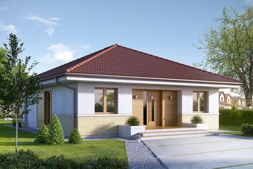  Projekt domu Elka 3 (BSA2062) - projekt domu parterowego - Zdjęcie 1