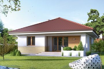  Projekt domu Elka 3 (BSA2062) - projekt domu parterowego - Zdjęcie 2