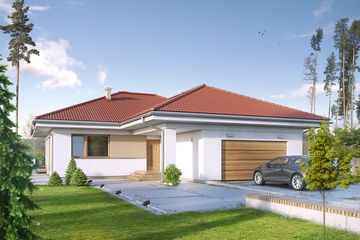  Projekt domu Kiwi 3 (BSA2063) - projekt domu parterowego - Zdjęcie 1