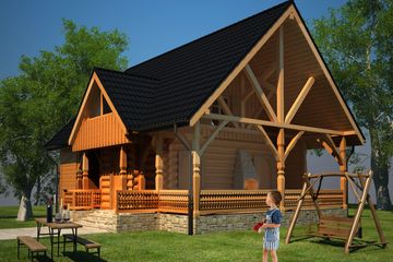  Projekt budynku usługowego BR-227drb (KRG1111) - projekt budynku parterowego z poddaszem - Zdjęcie 2