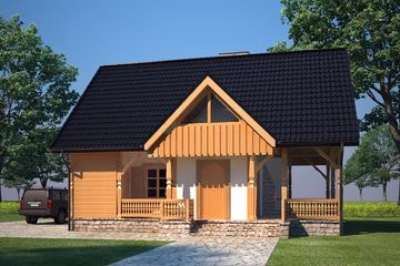  Projekt budynku usługowego BR 227 (KRG1112) - projekt budynku parterowego z poddaszem - Zdjęcie 2