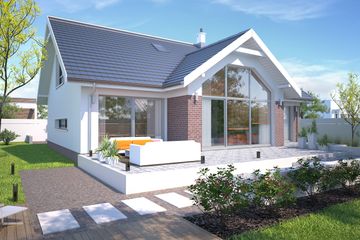  Projekt domu Tampa DCP317 (WOB1550) - projekt domu parterowego z poddaszem - Zdjęcie 5