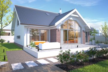  Projekt domu Tampa DCP317 (WOB1550) - projekt domu parterowego z poddaszem - Zdjęcie 7