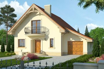  Projekt domu Esencja (WRN1256) - projekt domu parterowego z poddaszem - Zdjęcie 1