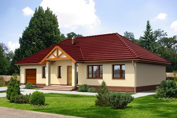  Projekt domu Awinion DCB24 (WOB1015) - projekt domu parterowego - Zdjęcie 3