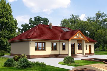  Projekt domu Awinion DCB24 (WOB1015) - projekt domu parterowego - Zdjęcie 4