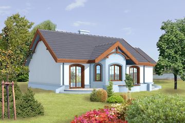  Projekt domu Monako DCB41 (WOB1009) - projekt domu parterowego - Zdjęcie 4