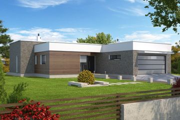  Projekt domu Nokia II DCB84a (WOB1486) - projekt domu parterowego - Zdjęcie 3