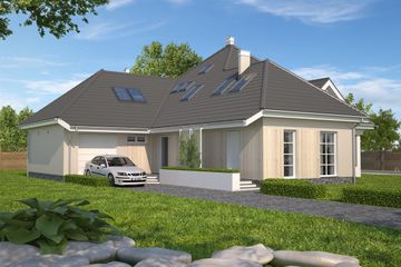  Projekt domu Kansas DCP148 (WOB1095) - projekt domu parterowego z poddaszem - Zdjęcie 5