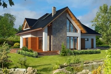  Projekt domu Avalon II DCP206a (WOB1524) - projekt domu parterowego z poddaszem - Zdjęcie 3