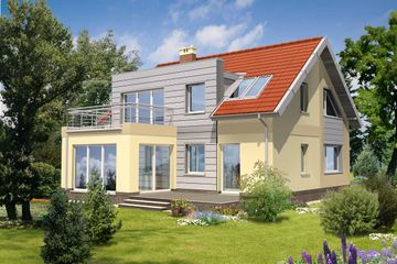  Projekt domu Essen II DCP214a (WOB1112) - projekt domu parterowego z poddaszem - Zdjęcie 4