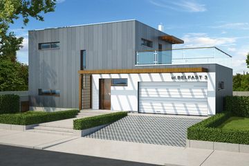  Projekt domu Belfast III DCP268b (WOB1497) - projekt domu z pełnym piętrem - Zdjęcie 3