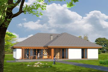  Projekt domu MD-18 (KKA1016) - projekt domu parterowego - Zdjęcie 1