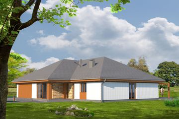  Projekt domu MD-18 (KKA1016) - projekt domu parterowego - Zdjęcie 4