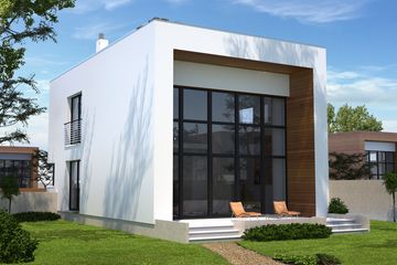 Projekt domu Delft DCP294 - z pełnym piętrem dom o powierzchni 104,42 m², dach płaski - ujęcie 6