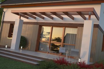  Projekt domu Felix DCP301 (WOB1516) - projekt domu parterowego z poddaszem - Zdjęcie 3